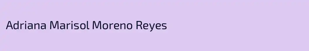 Adriana Marisol Moreno Reyes